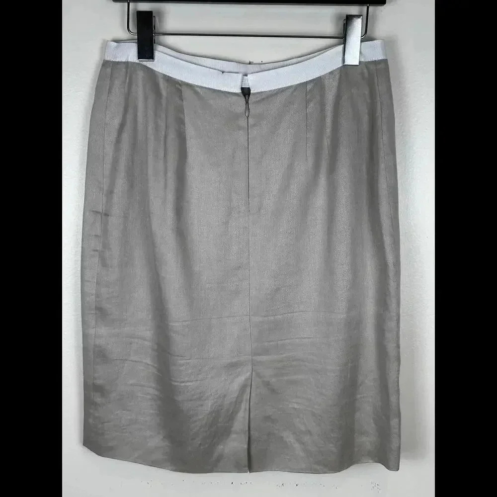 Brooks Brothers Linen Pencil Skirt SIZE 6 - Picture 8 of 8